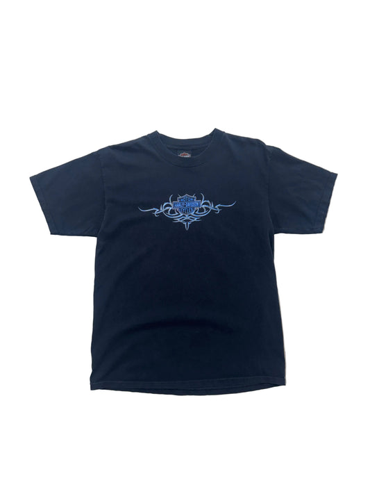 Y2K Harley Davidson Tribal T-Shirt - Large