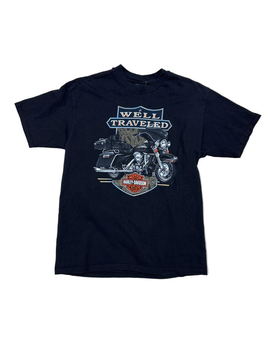 Well Traveled Harley Davidson T-Shirt-Large