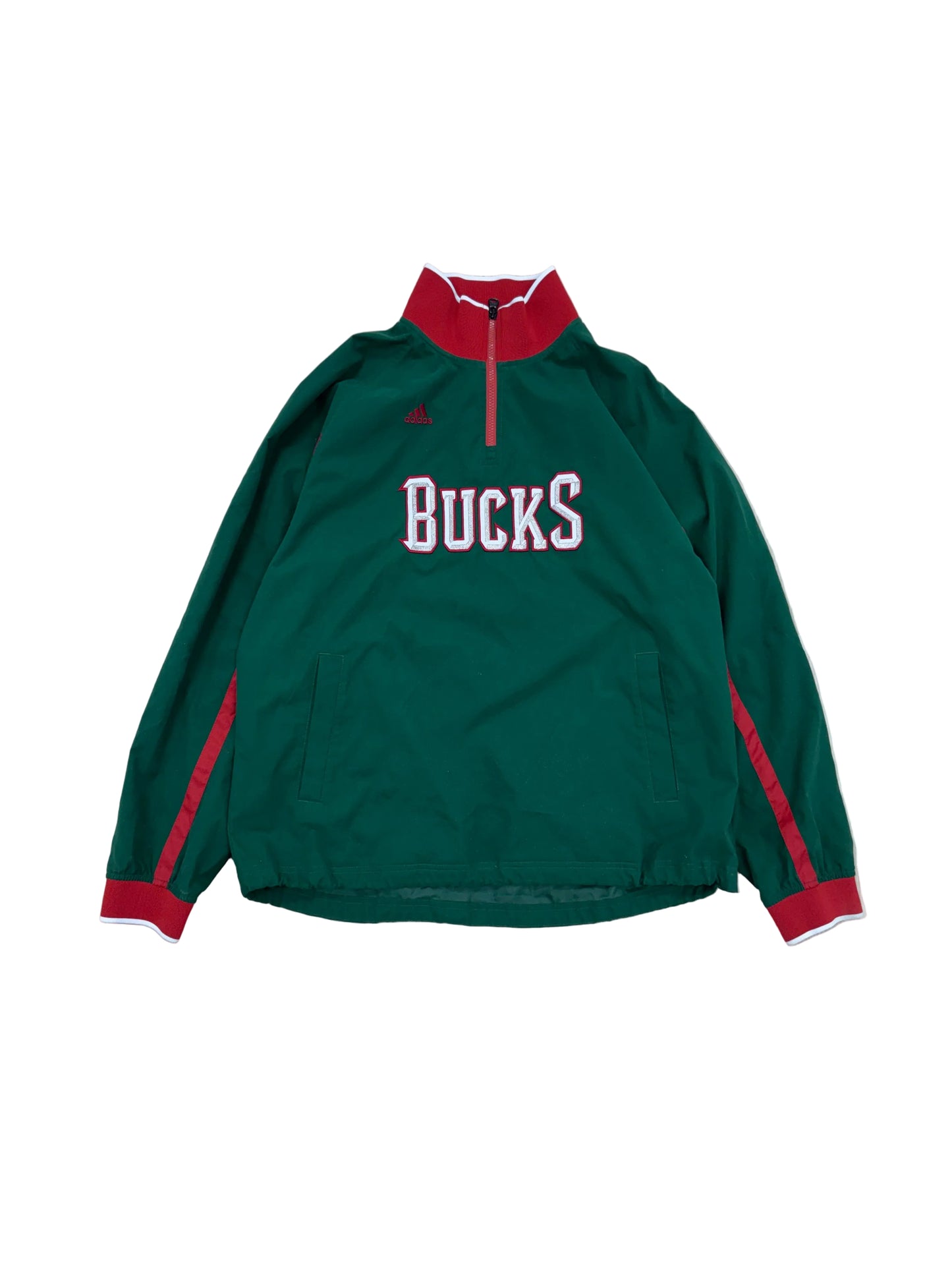 Milwaukee Bucks Adidas Quarter Zip - Medium