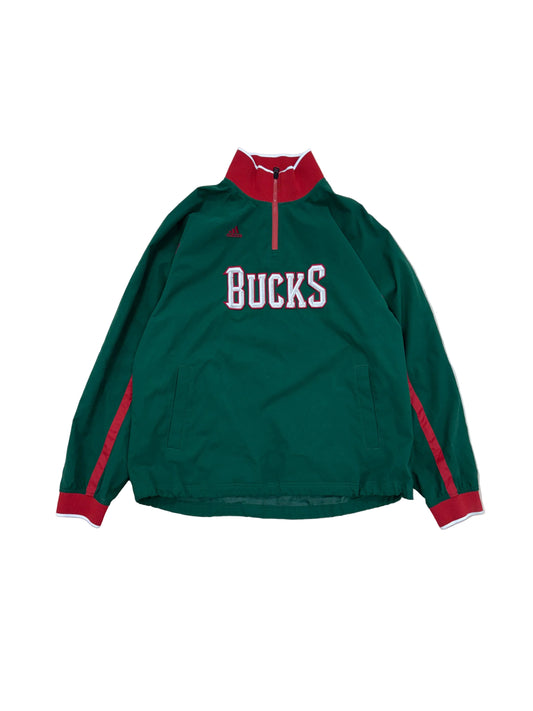 Milwaukee Bucks Adidas Quarter Zip - Medium