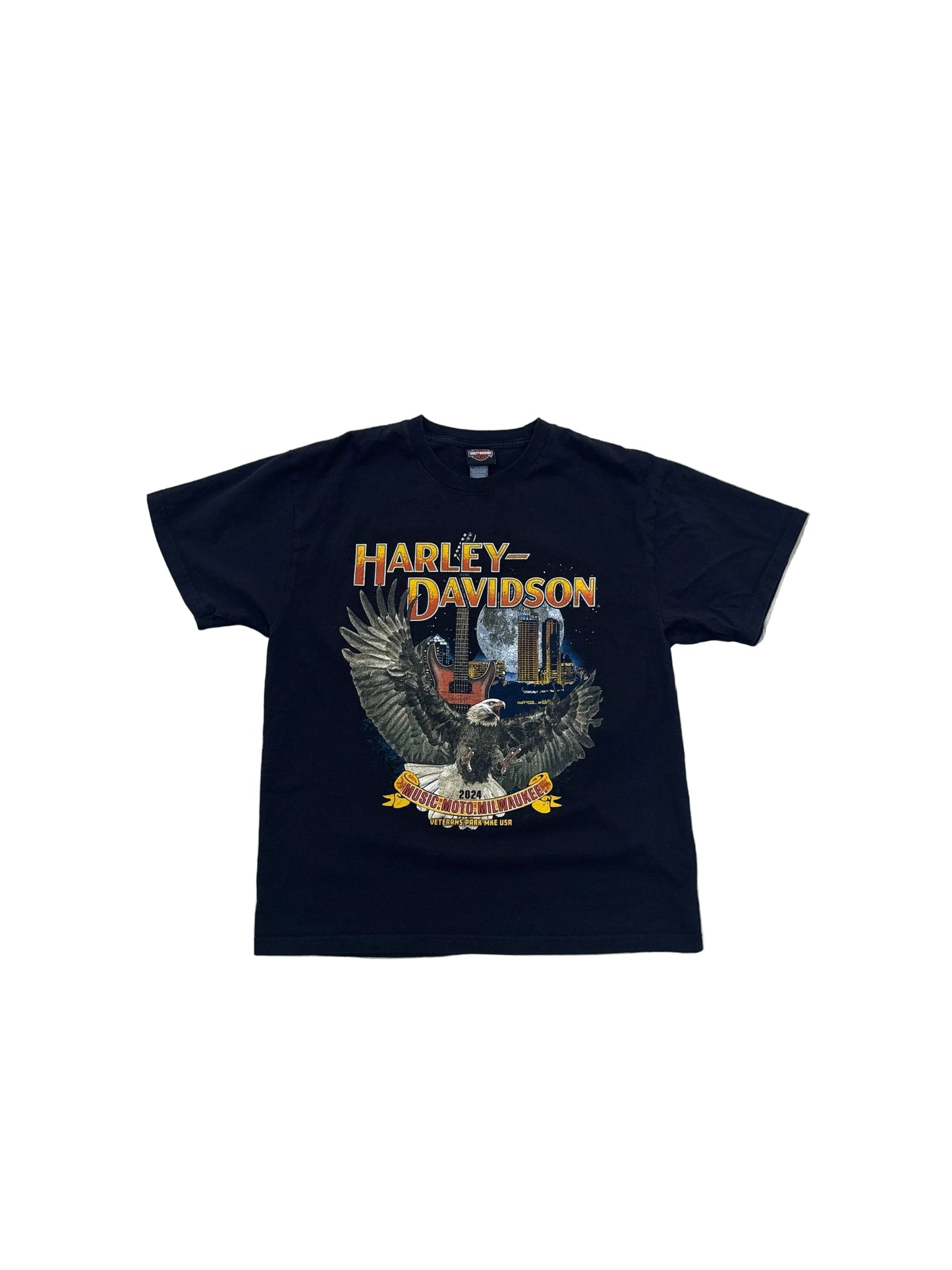 Vintage 2024 Harley Davidson Milwaukee T-Shirt - Large