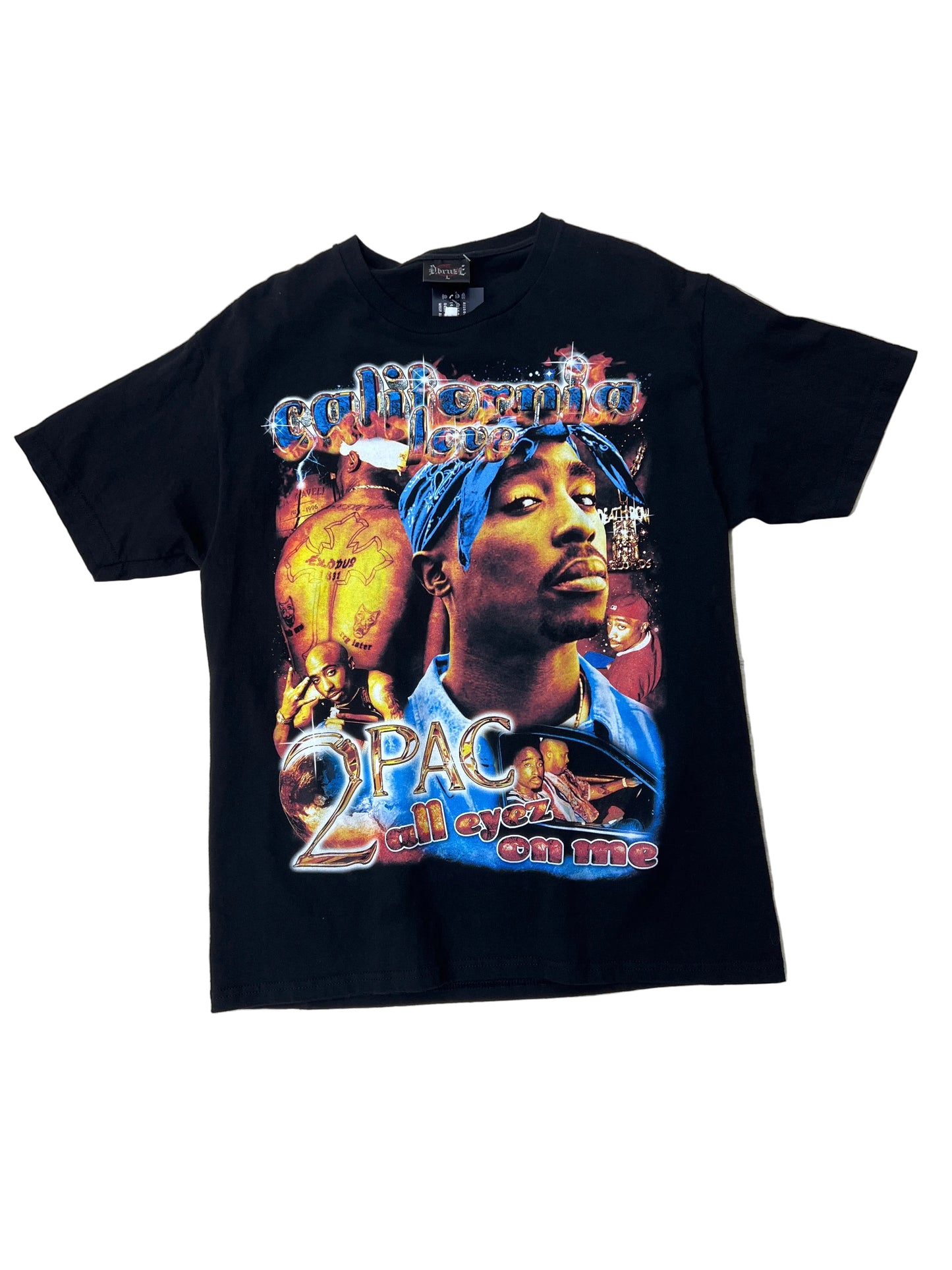 Tupac AOP California Love T-Shirt-Large