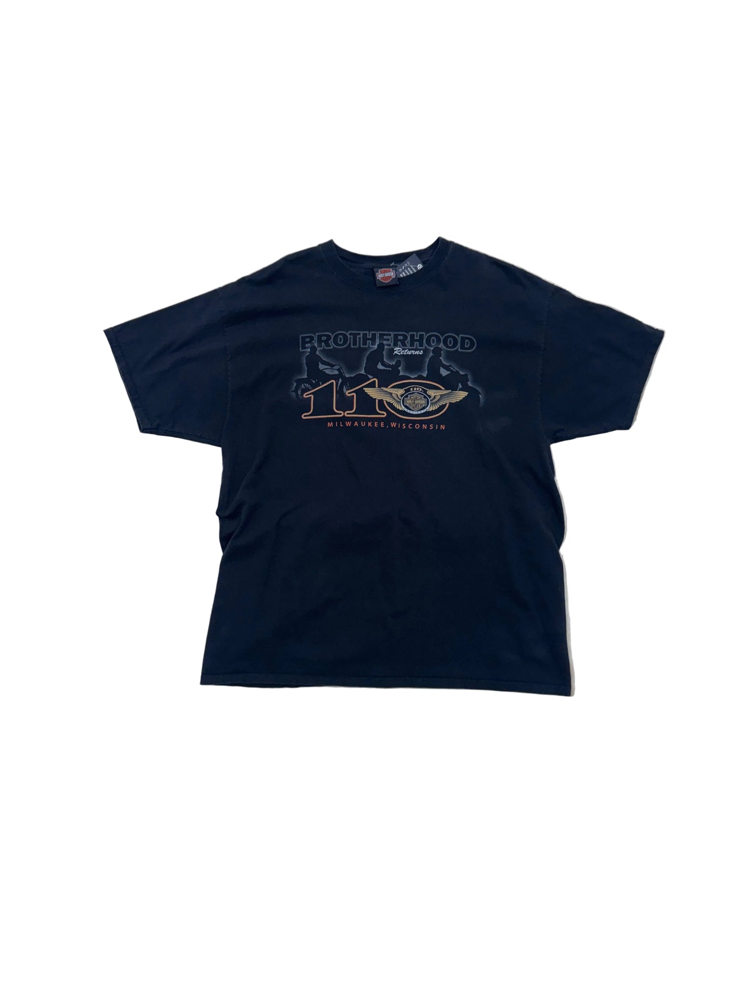 Vintage 2013 Harley Davidson Wisconsin T-Shirt - 2XL