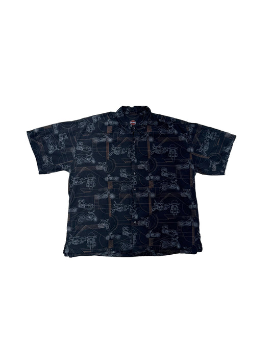 Vintage Harley Davidson Button Up Shirt - XL