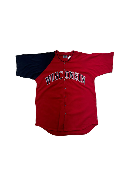 Vintage Wisconsin Badgers Baseball Jersey - XL