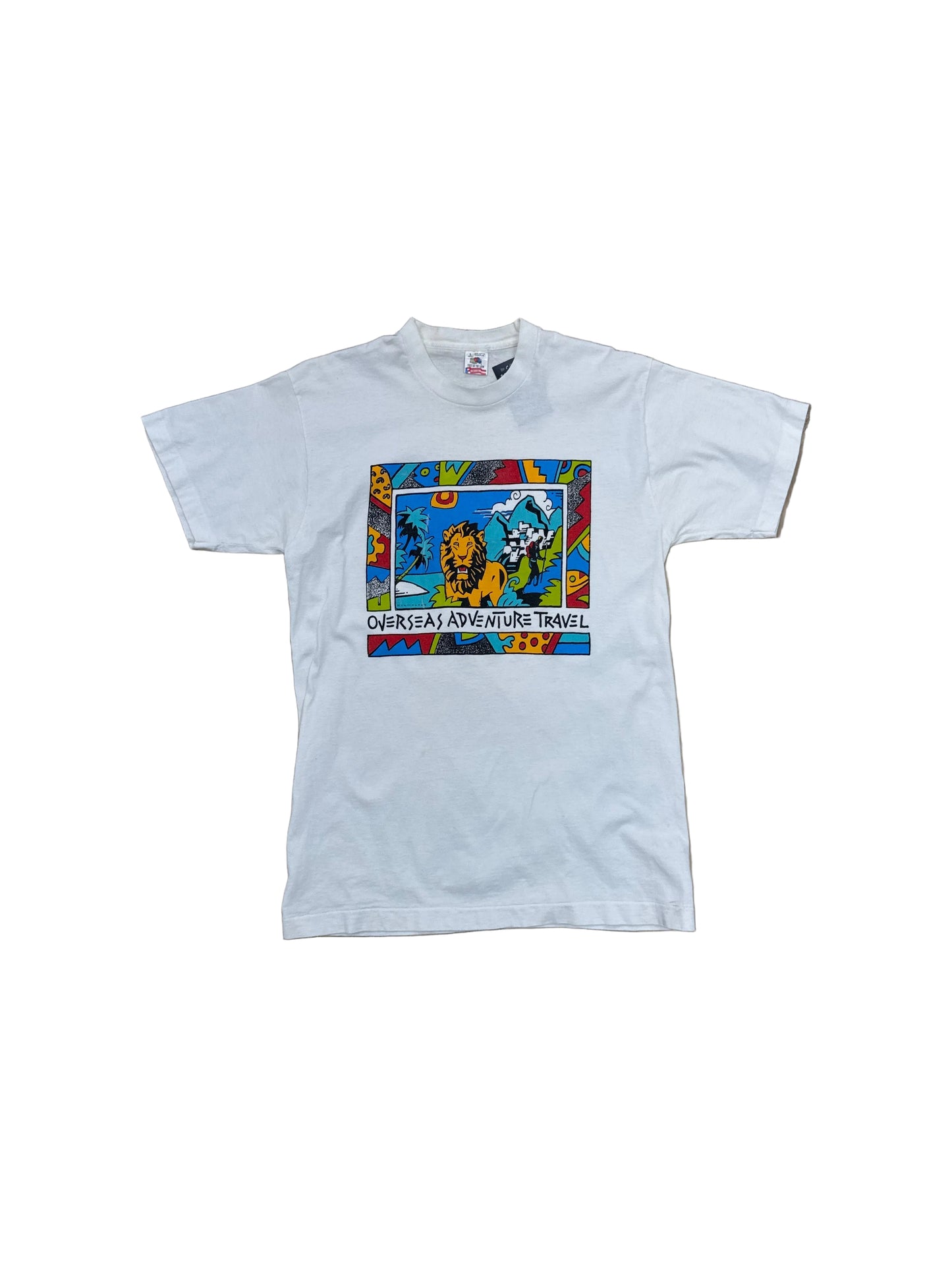 Vintage Overseas Adventure Travel T-Shirt - Large