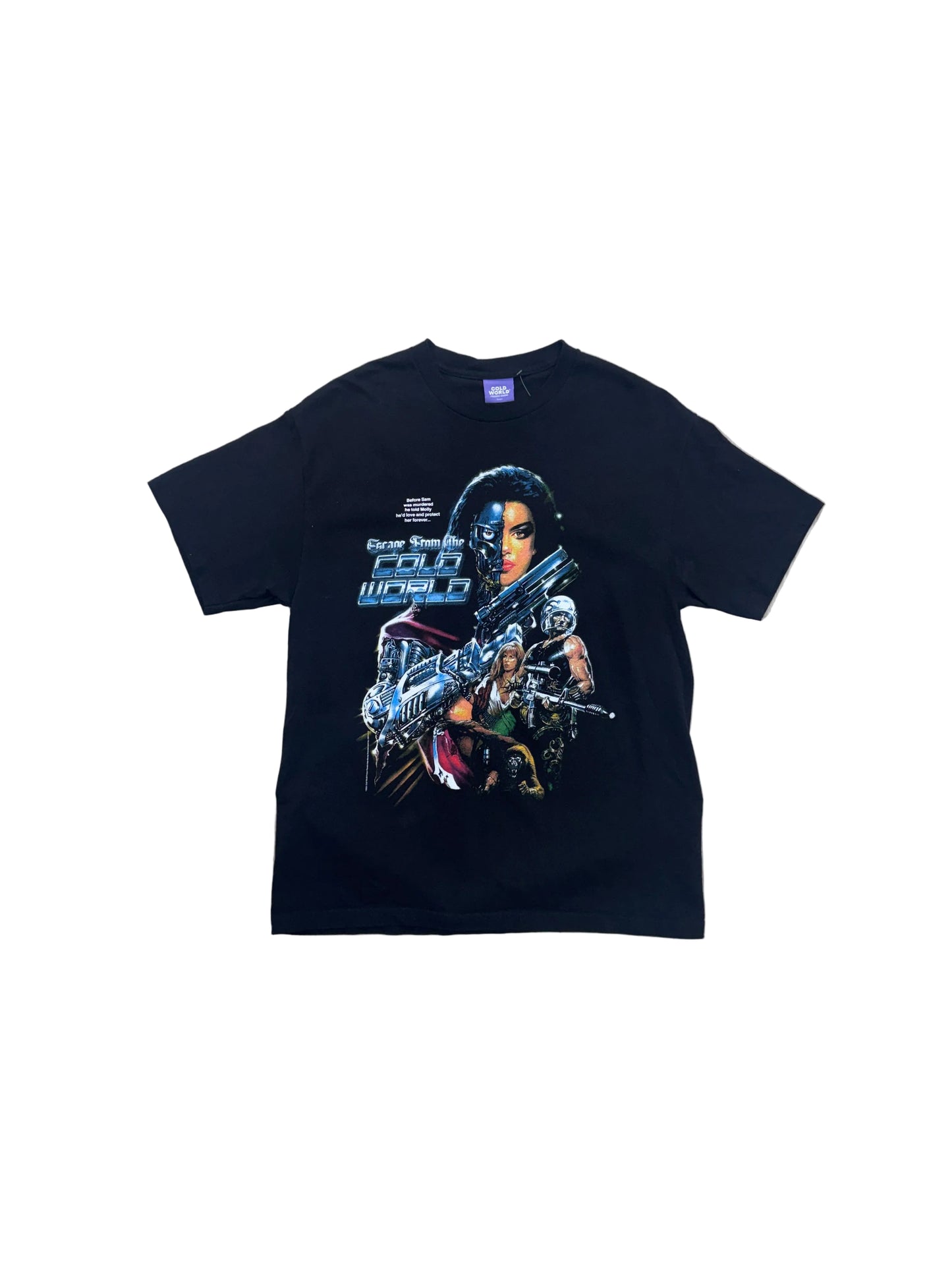 Vintage Escape From The Cold World T-Shirt - Large