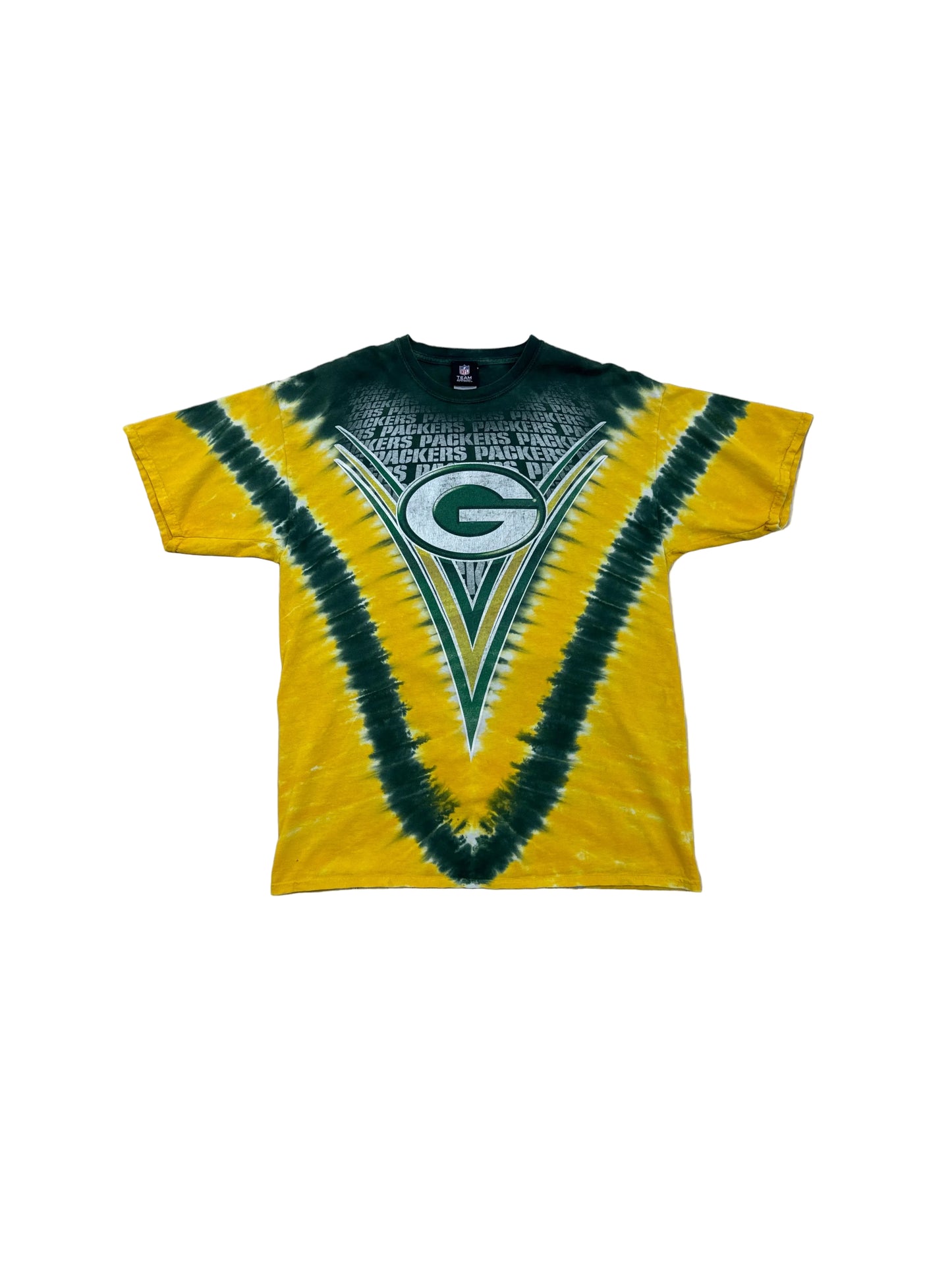 Vintage Green Bay Packers Tie Dye T-Shirt - XL