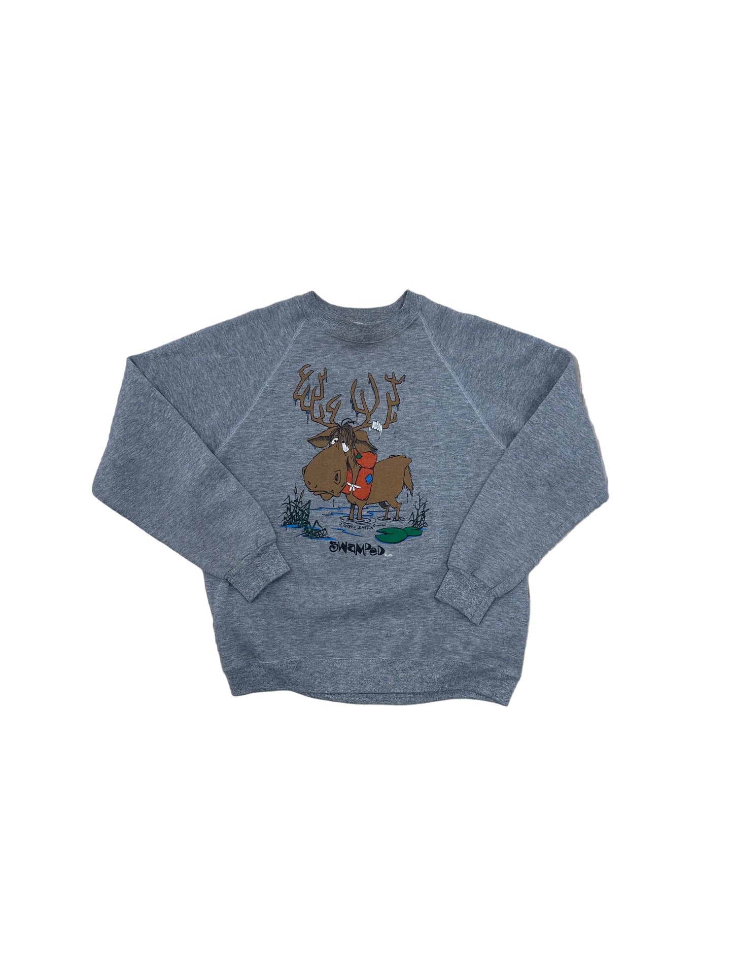 1996 Swamped Moose Crewneck - Medium