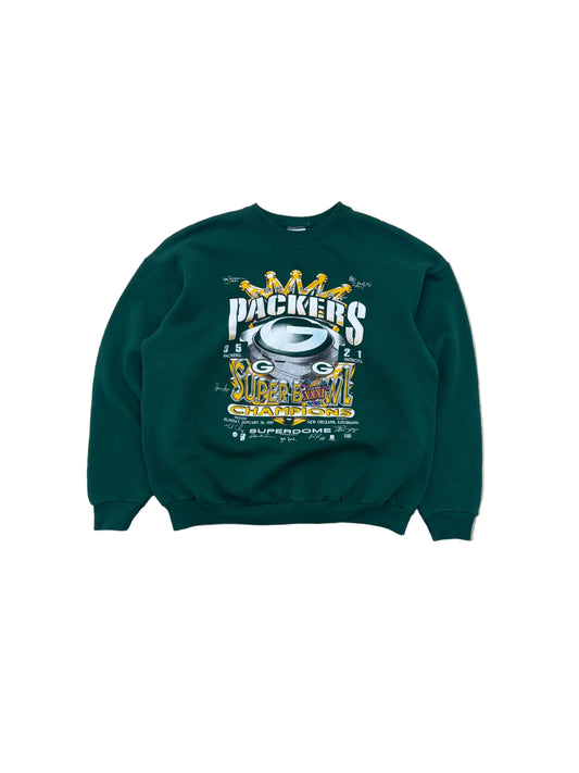 Vintage 1996 Packers Super Bowl Crewneck - XL