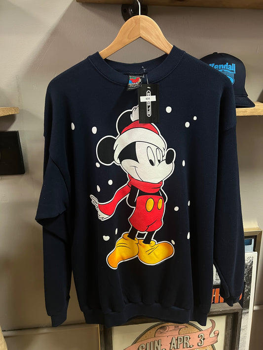 Vintage Disney Mickey Mouse Christmas Crewneck- XL