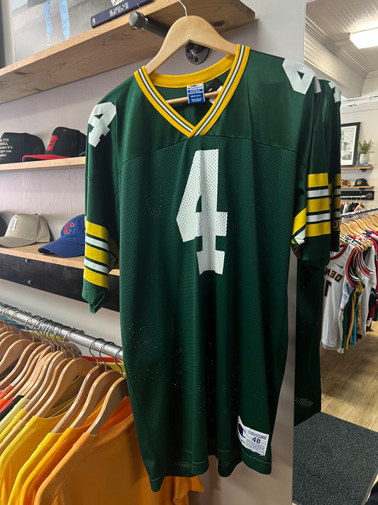 Vintage Green Bay Packers Brett Favre Green Champion Jersey- 48