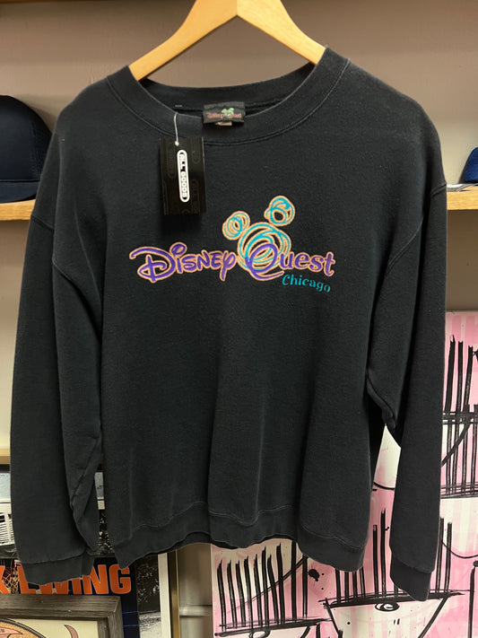 Vintage Disney Quest Chicago Crewneck- Small