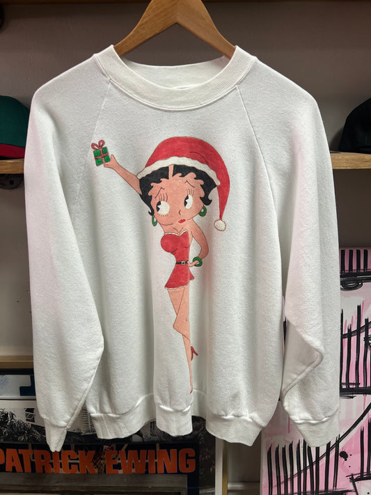 Vintage Betty Boop Christmas Crewneck- XL