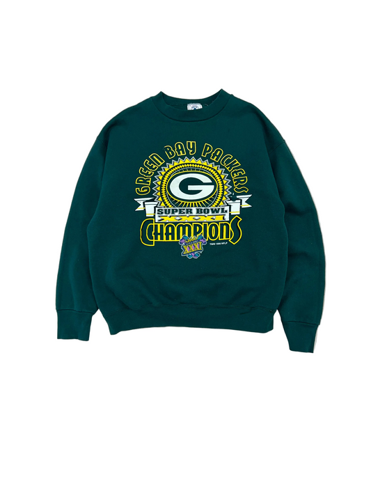 1996 Green Bay Packers Super Bowl Crewneck - Medium