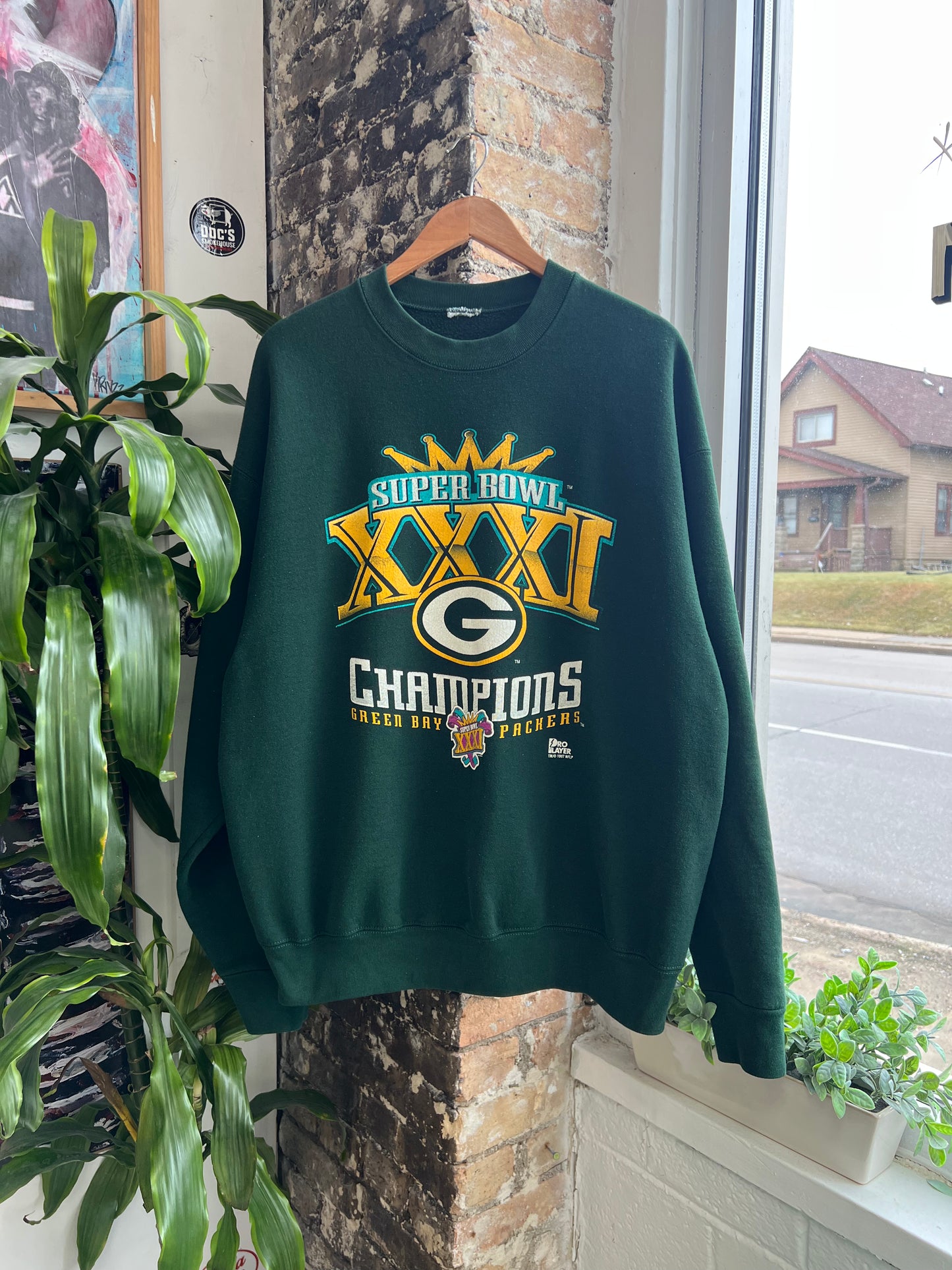 1997 Green Bay Packers Super Bowl Crewneck - XL