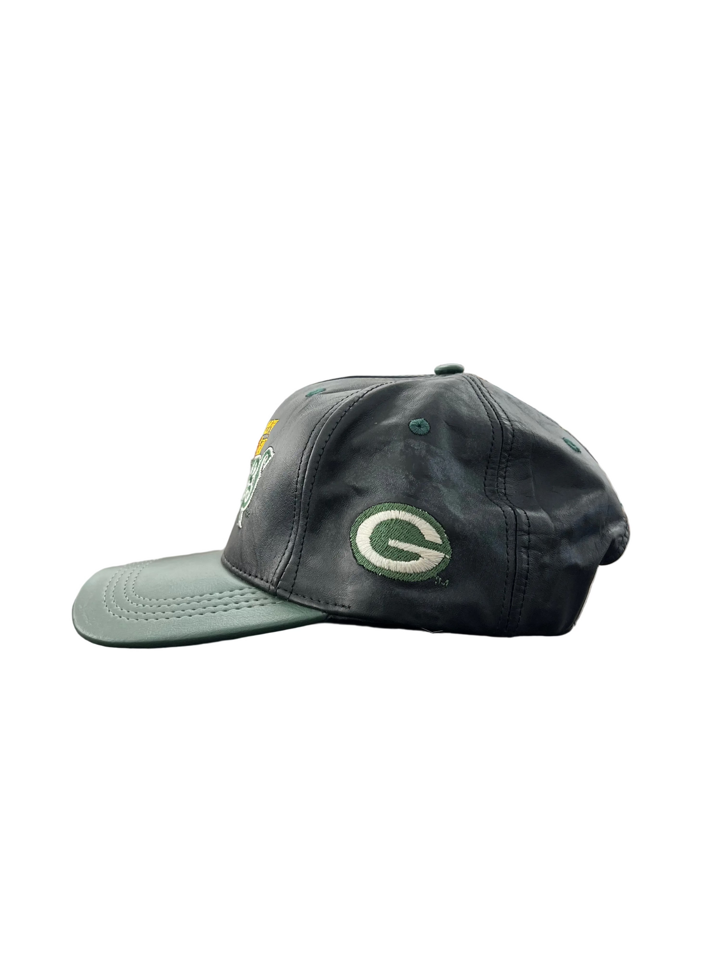Vintage Leather Green Bay Packers Hat