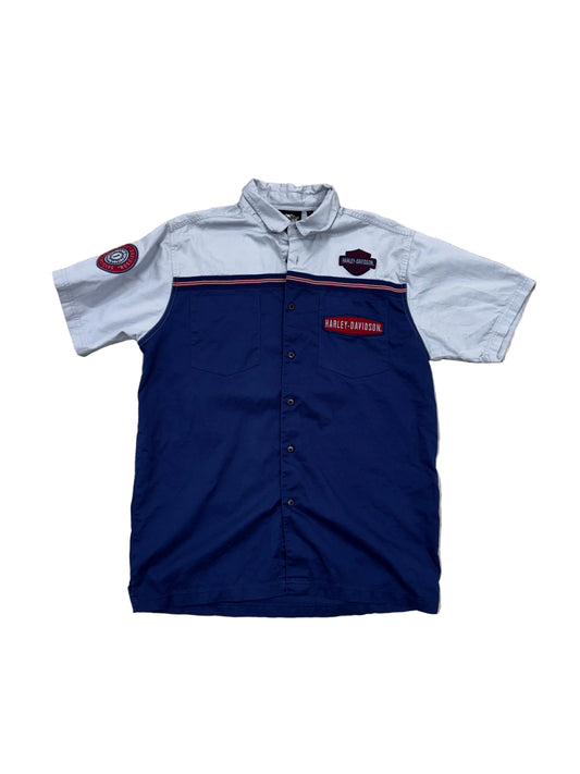 Harley Davidson Button Up Shirt - Large