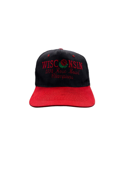 Vintage 1994 Wisconsin Badgers Rose Bowl Hat
