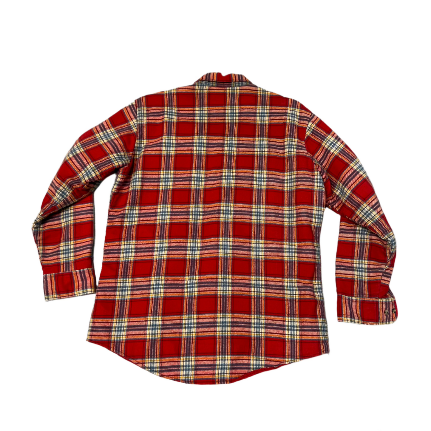 Red Flannel Button Up Shirt - L
