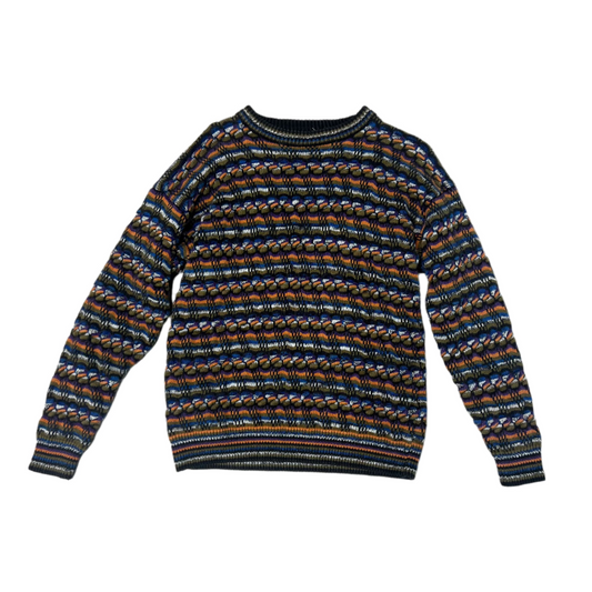 Multi-colored Knit Crewneck Sweater