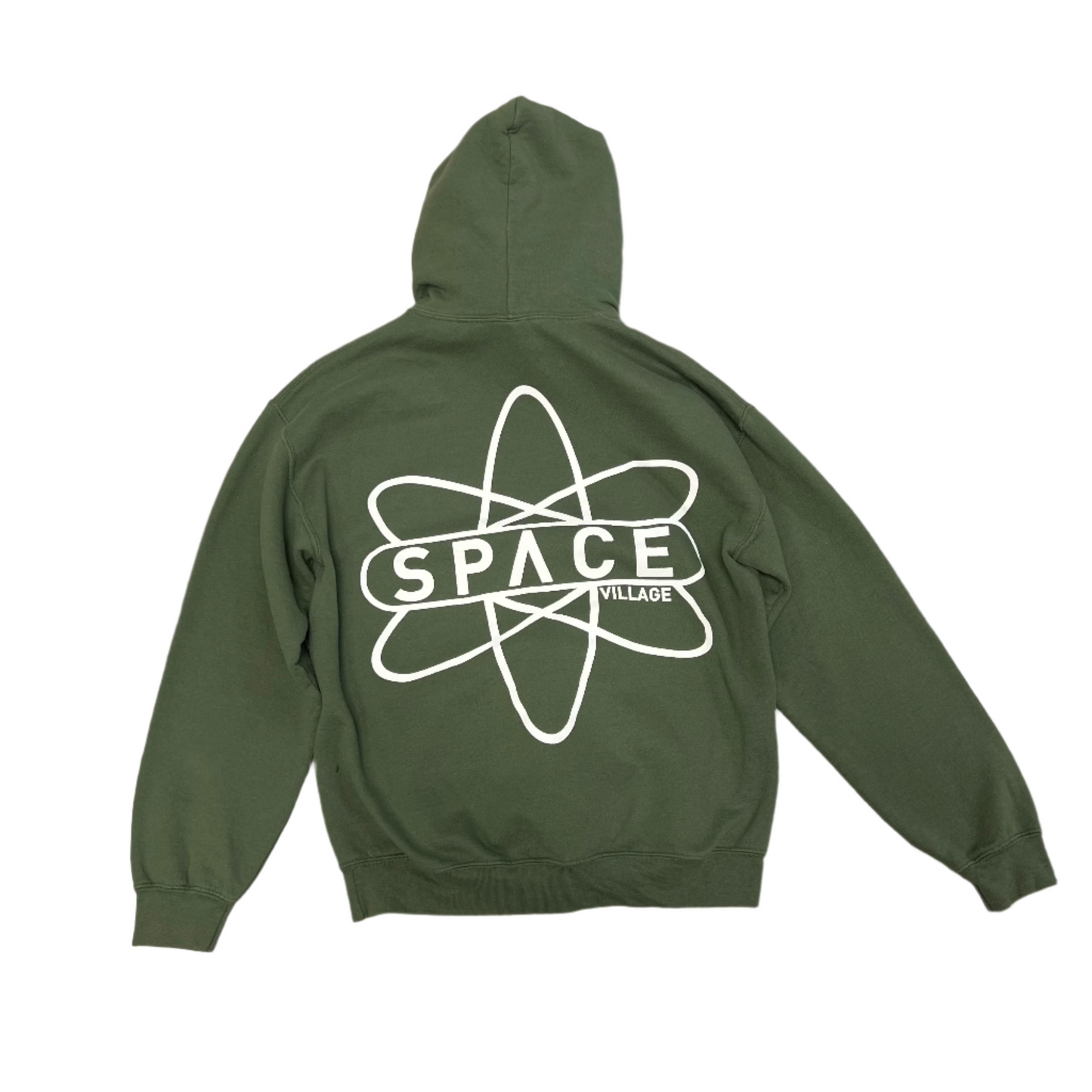 Space Village Green Hoodie - S