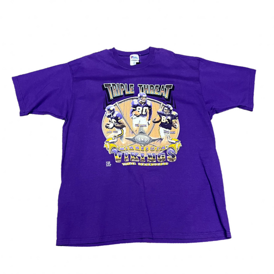 Triple Threat Vikings Football Shirt - XXL