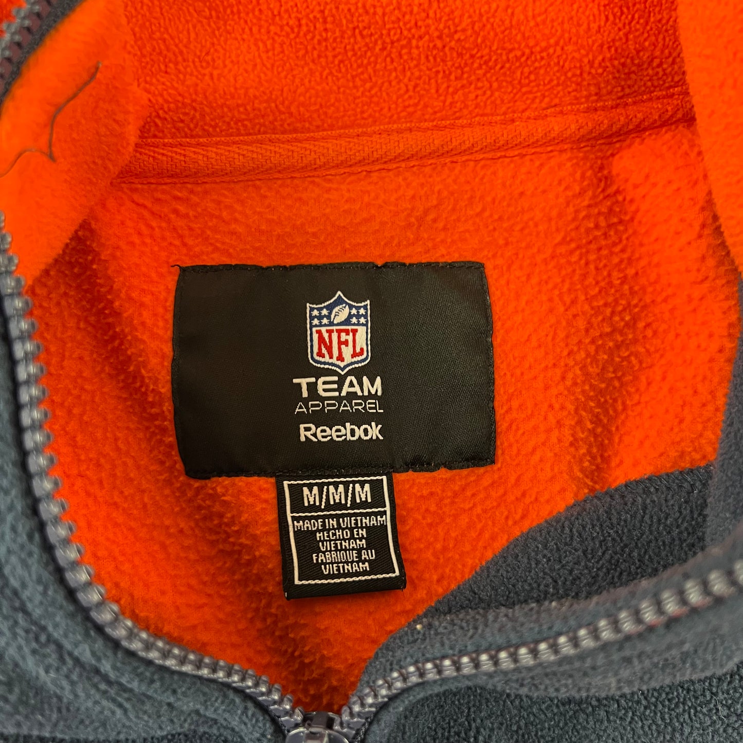 Chicago Bears NFL Fleece Half Zip Sweater - M