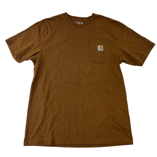 Burnt Orange Carhartt Loose Fit Pocket Shirt - M