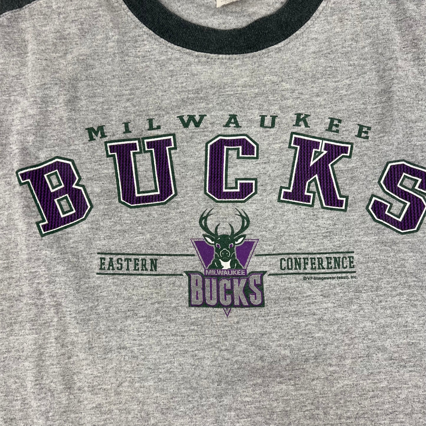 CSA Milwaukee Bucks Eastern Conference Cut Sleeve Shirt - L