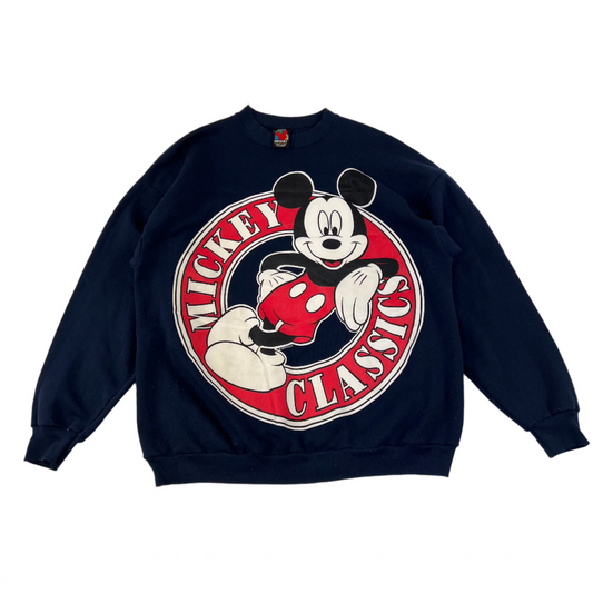 Mickey Classics Navy Blue Crewneck - XL