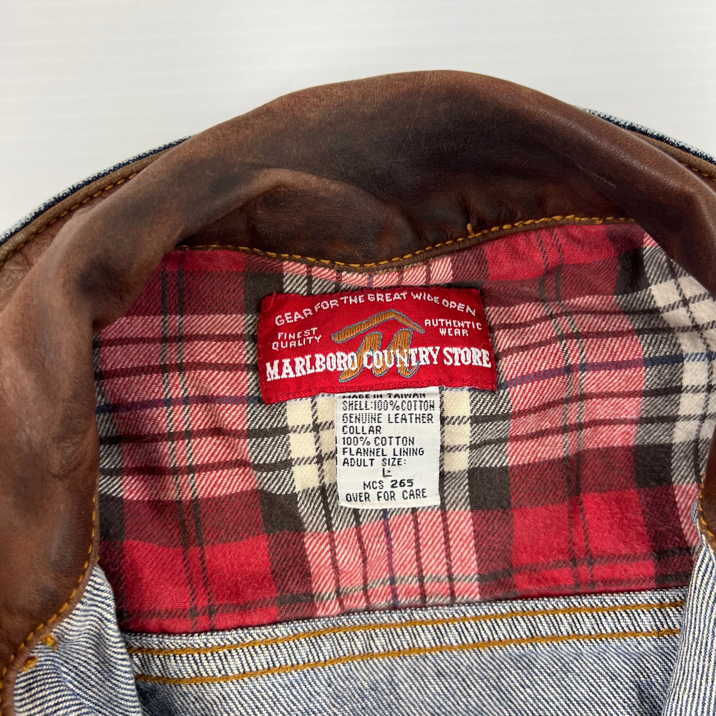 Marlboro Country Store Dark Wash Jean Jacket - L