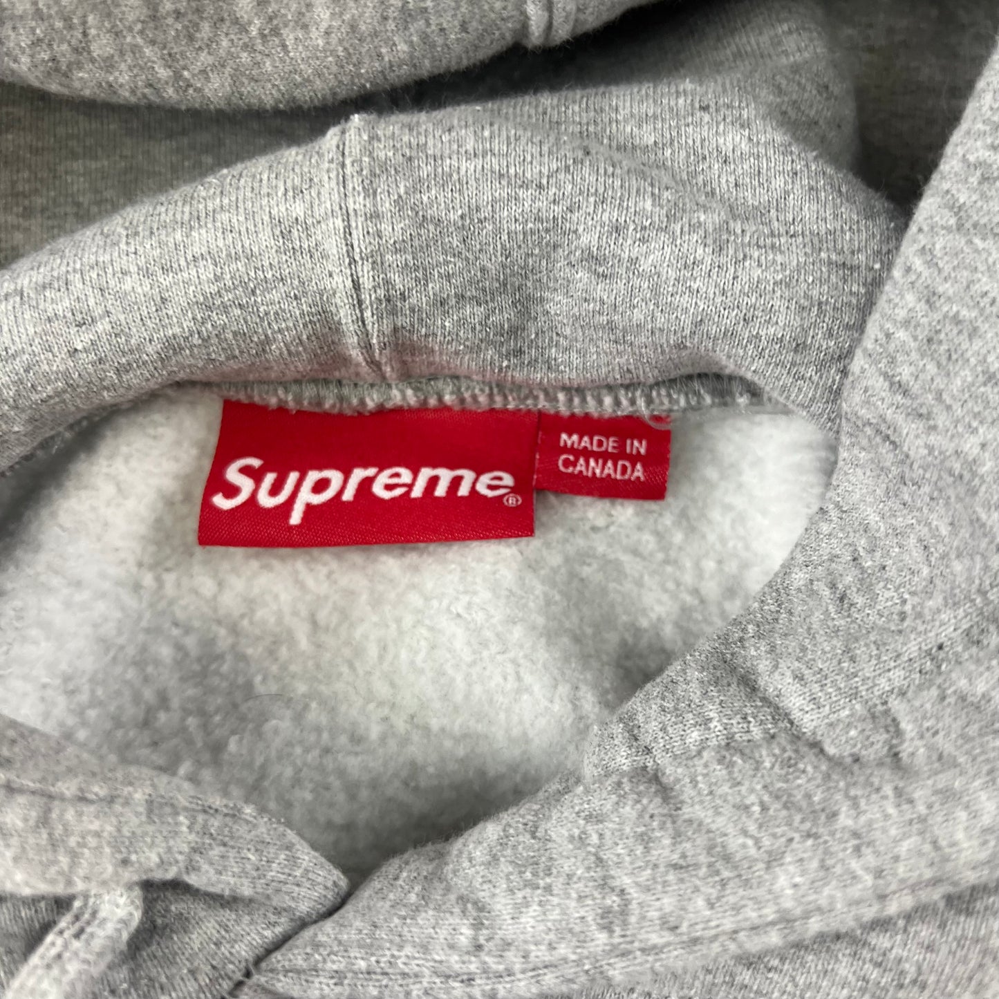 Supreme Grey Hoodie - L