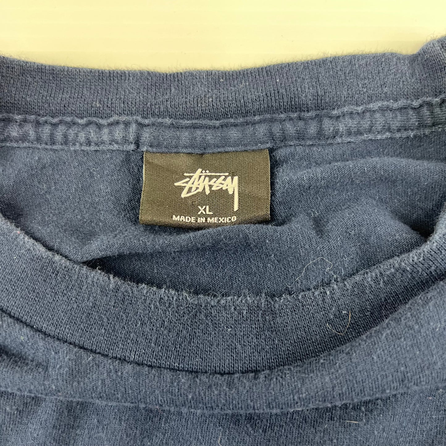 Stussy Navy Blue Long Sleeve Shirt - XL
