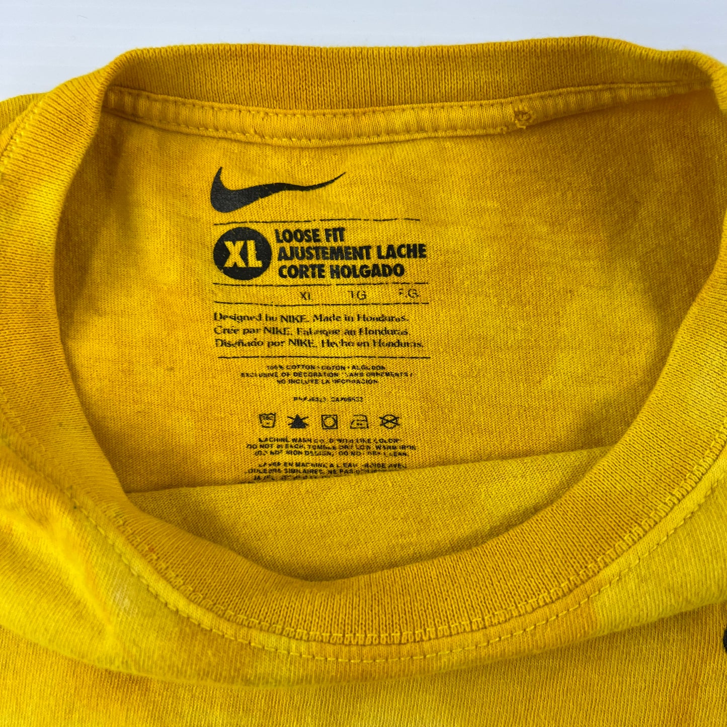 Nike Yellow Tie Dye Shirt - XL