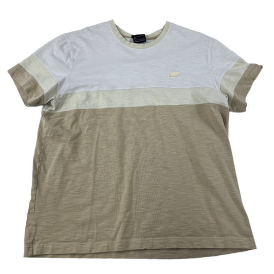 Tan Nike Striped Shirt - XL