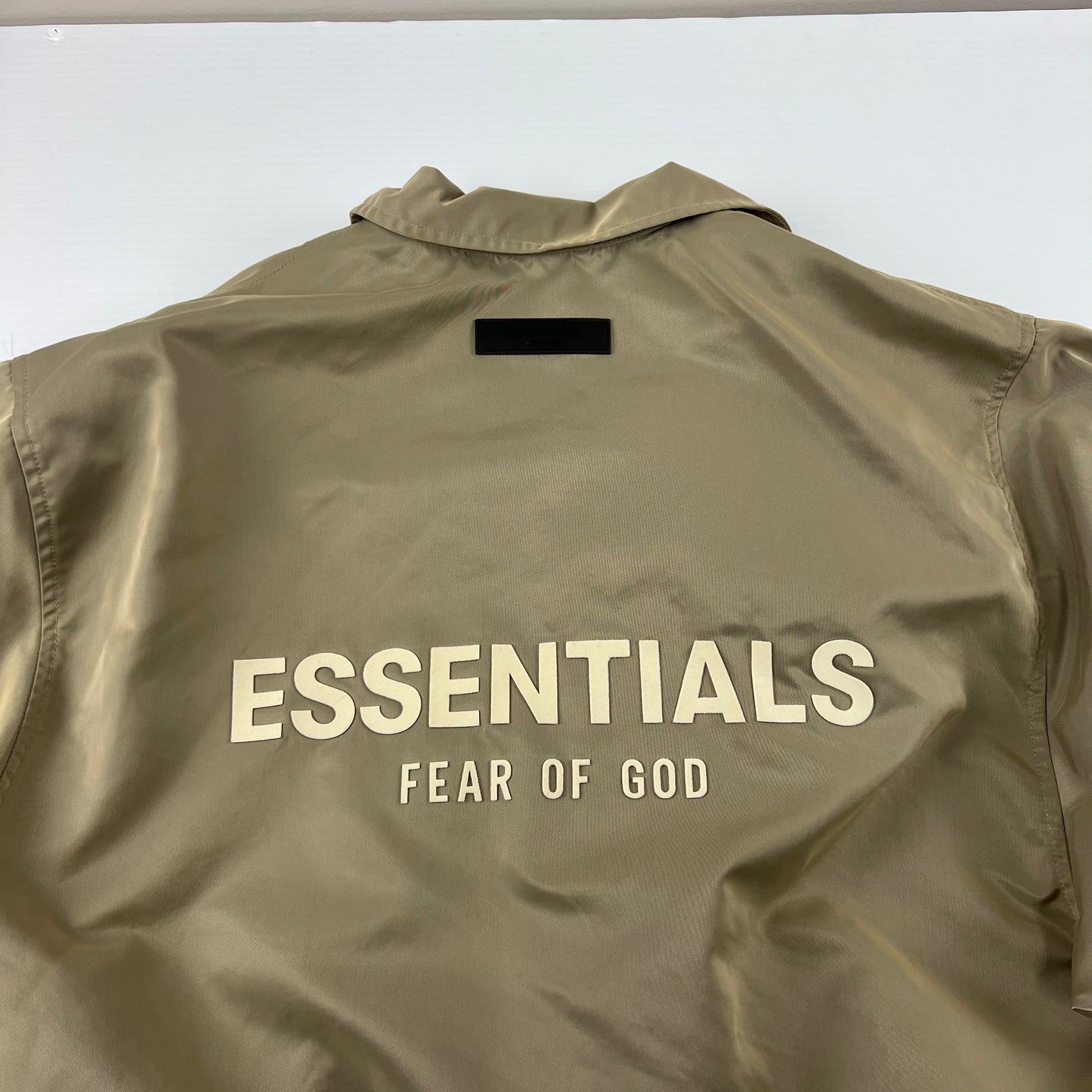 Essentials Fear of God Tan Button Up Jacket - M