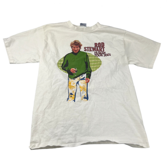 Rod Stewart Human Tour 2001 T-Shirt - Large