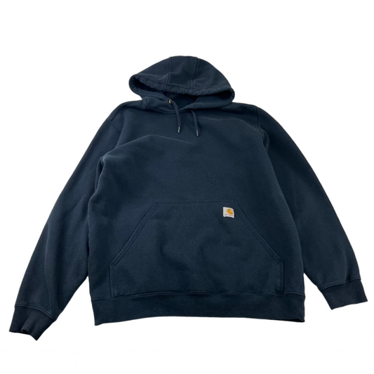 Carhartt Navy Blue Hoodie - Large