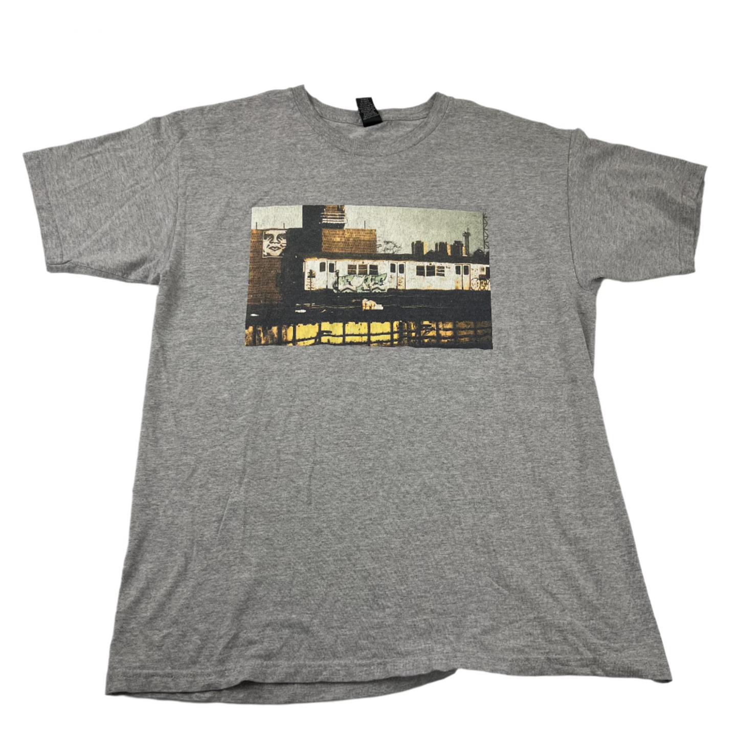 OBEY Subway Train Art T-Shirt - Large