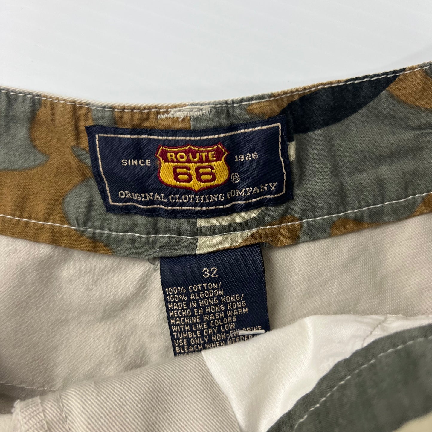 Route 66 Tan Camo Shorts - 32