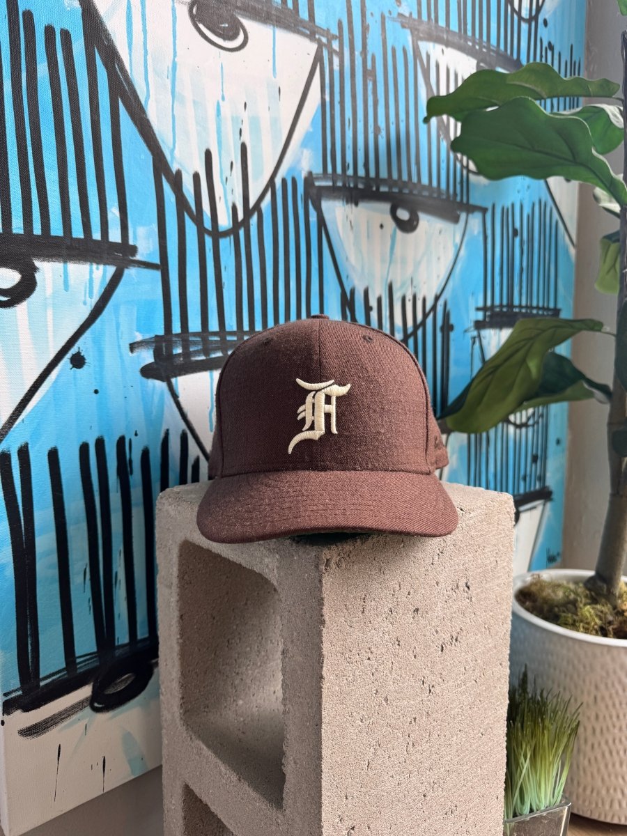 Brown Fear of God Essentials Fitted Hat - ALL GOODS - ALL GOODS