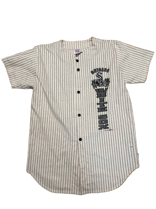 Chicago White Sox Button T-Shirt - Medium - ALL GOODS - ALL GOODS