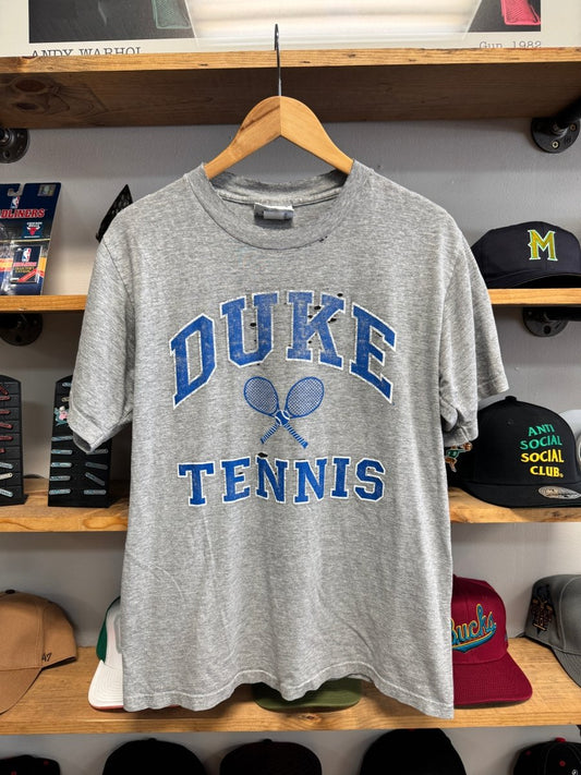 Distressed Duke University Tennis Shirt - Large - ALL GOODS - ALL GOODS