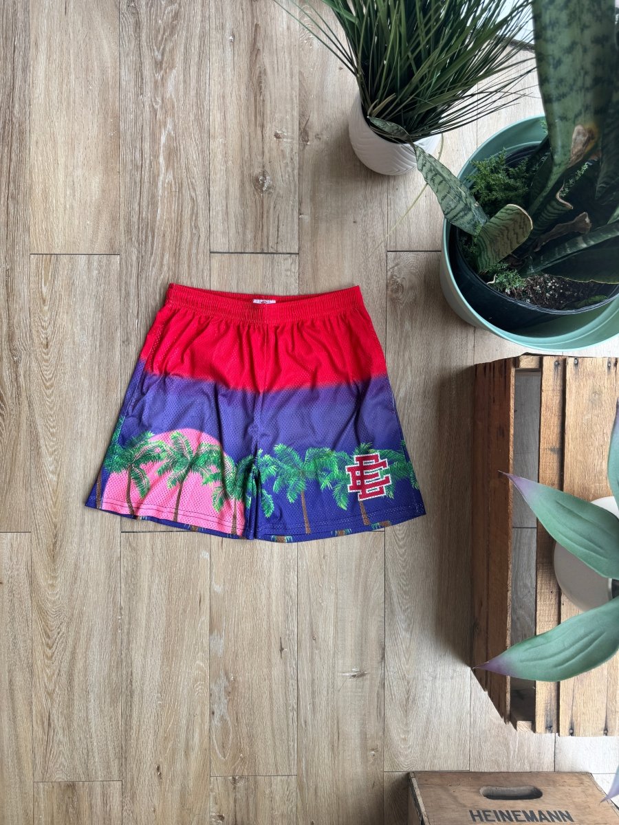 Eric Emmanuel Palm Tree Shorts - Large - ALL GOODS - ALL GOODS