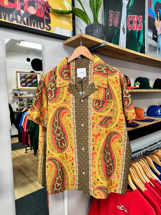 FOUND Paisley Button Up Shirt - Large - ALL GOODS - ALL GOODS