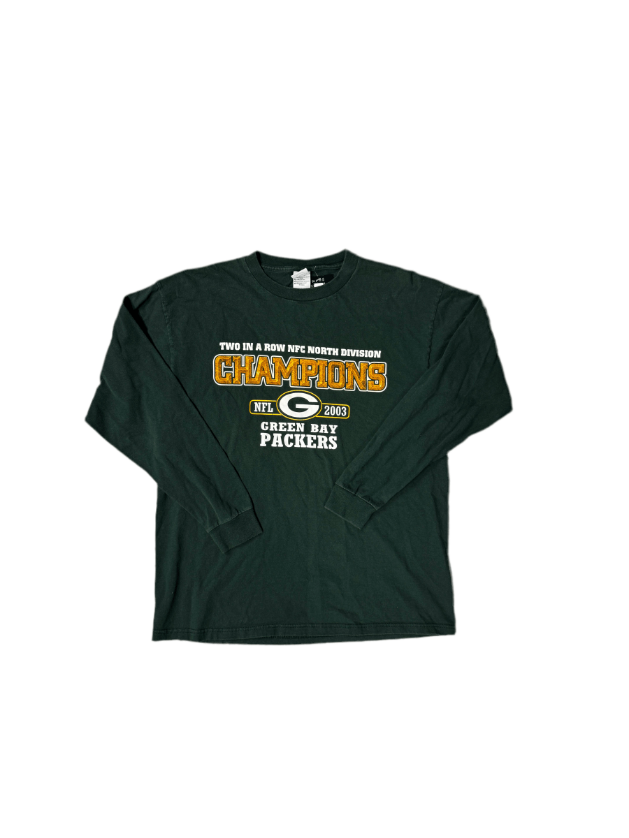Green Bay Packers Long Sleeve Shirt - Large - ALL GOODS - ALL GOODS
