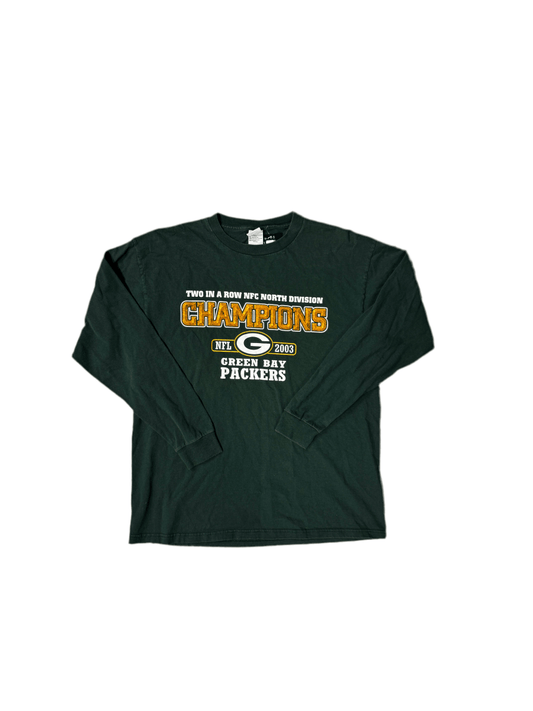 Green Bay Packers Long Sleeve Shirt - Large - ALL GOODS - ALL GOODS