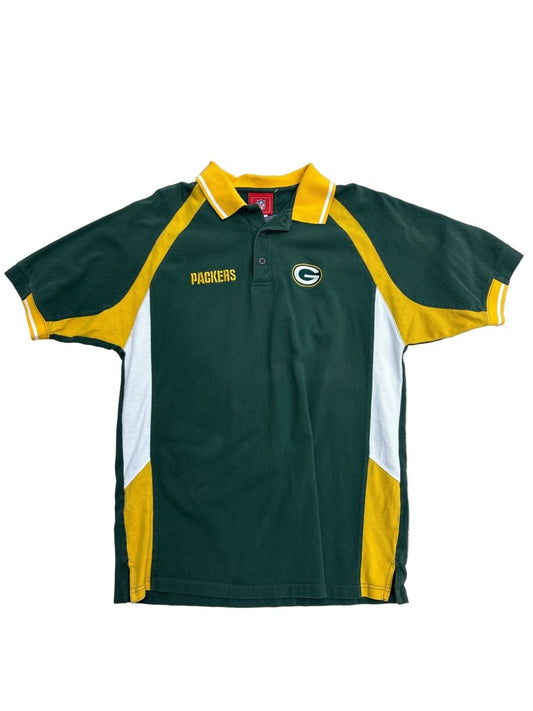 Green Bay Packers Polo T-Shirt - Large - ALL GOODS - ALL GOODS
