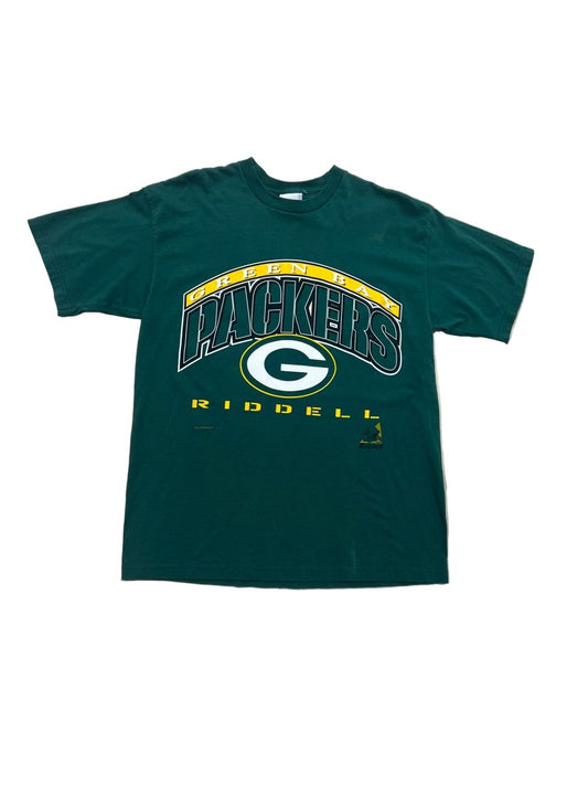 Green Bay Packers Ridell T-Shirt - Medium - ALL GOODS - ALL GOODS